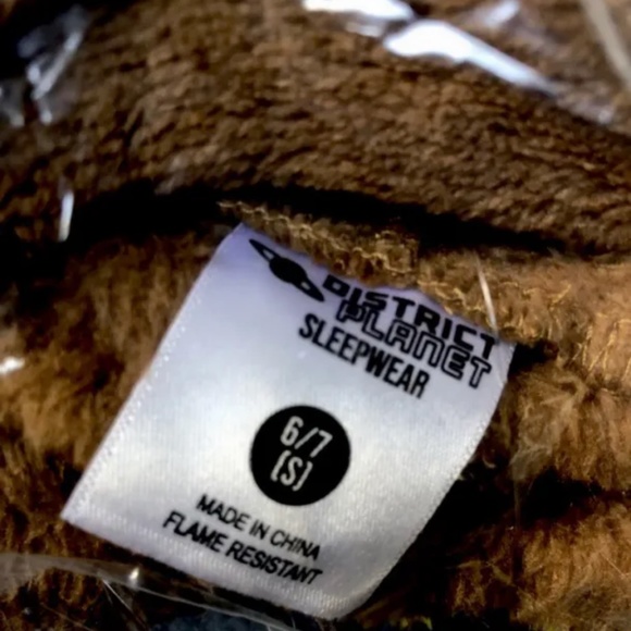 Brown Bear Plush Hooded Robe Medium (8-10) NEW - Picture 8 of 11